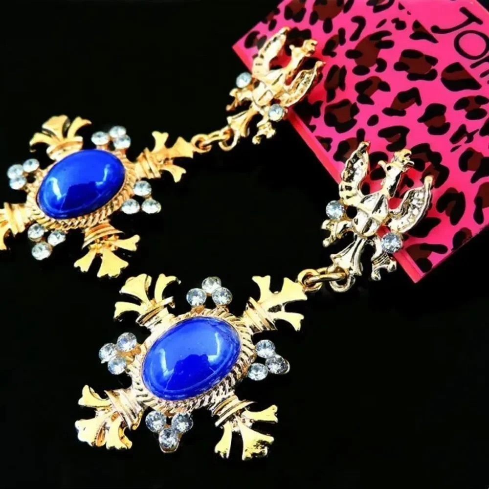 BJ BLUE EARRINGS NWT JUST IN! - Picture 2 of 6
